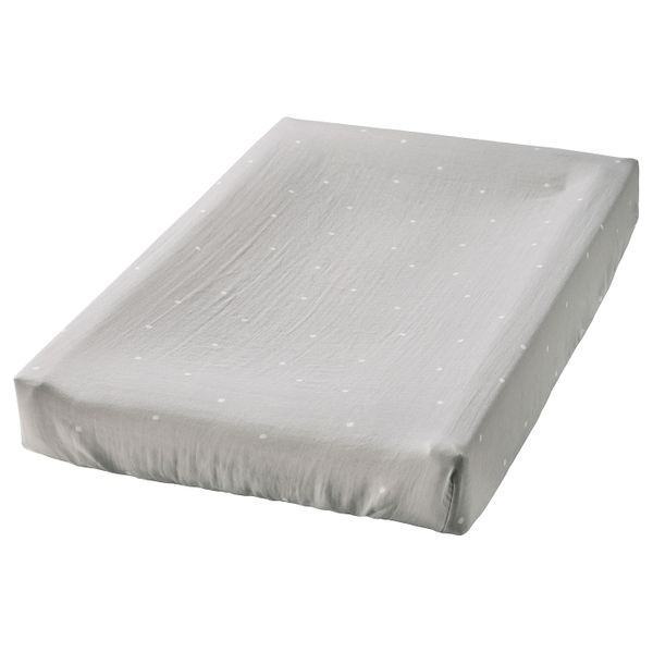 Чехол на пеленальную подстилку, точечный/серый 48x74 см IKEA VÄDRA ВЭДРА 305.033.73 - фото 2