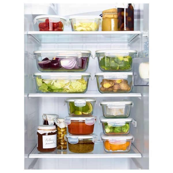 Контейнер ФЁРТРОЛИГ, прозрачное стекло (0.4 л) - схема-чертеж с размерами