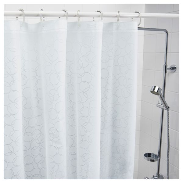 Штора для ванной ИННАРЕН, белый (180x200 см) - фото 2