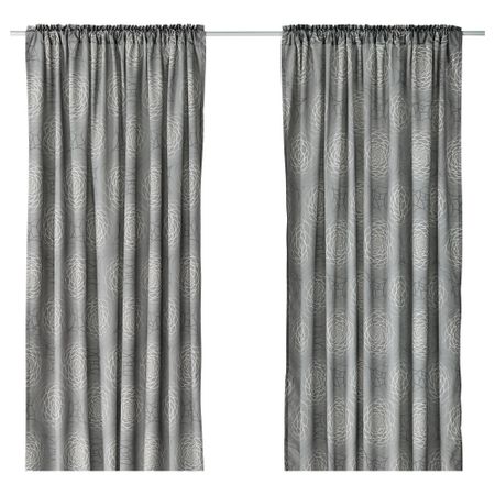 Гардины, 1 пара ОТИЛЬДЕ, серый (145x300 см)