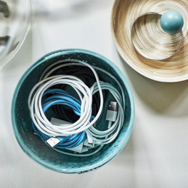 Коробка с крышкой, 2 шт., бамбук/бирюзовый IKEA INSVEP ИНСВЕП 604.767.97 - схема-чертеж с размерами