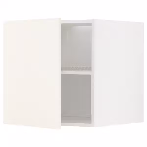 METOD Верхний шкаф д/холодильн/морозильн - белый/Vallstena белый 60x60 см - фото 1