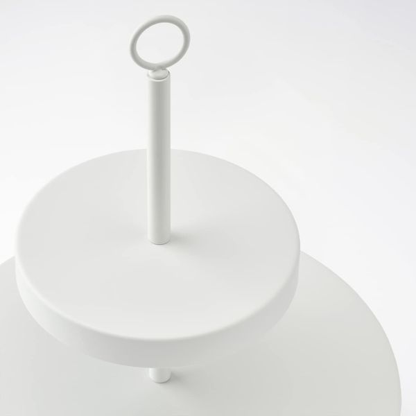 Сервировочная подставка, 2 яруса, белый IKEA ВИНТЕРФЕСТ 804.328.68 - схема-чертеж с размерами