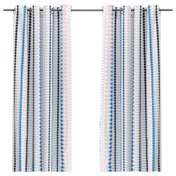 Гардины, 1 пара МОССФЛОКС, разноцветный (145x300 см) - фото 1
