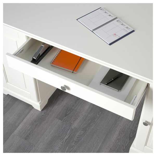 Письменный стол ЛИАТОРП, белый (145x65 см) - фото 5