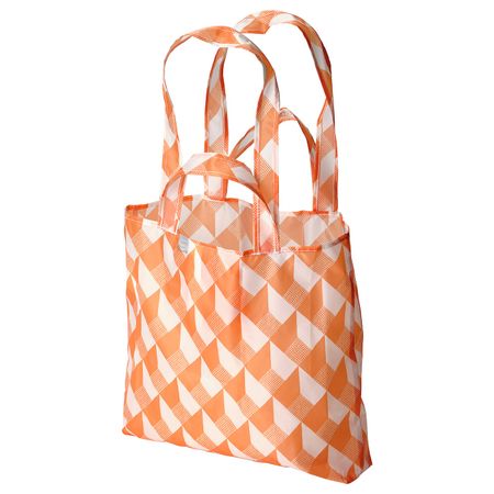 Сумка, белый, оранжевый IKEA SKYNKE СКЮНКЕ 904.850.74