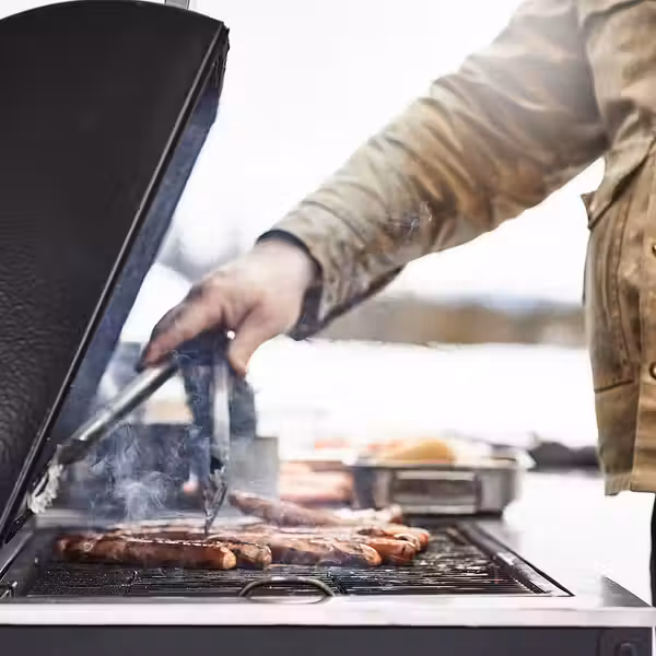 GRILLSKÄR Кухня с угольным грилем, для улицы - нержавеющ сталь 172x61 см - фото 6