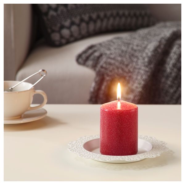 Неароматическая свеча формовая ВИНТЕР 2017, красный (10 см) - схема-чертеж с размерами