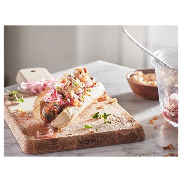 Доска разделочная, бук, 30x15 см IKEA PROPPMÄTT ПРОППМЭТТ 302.334.18 - схема-чертеж с размерами