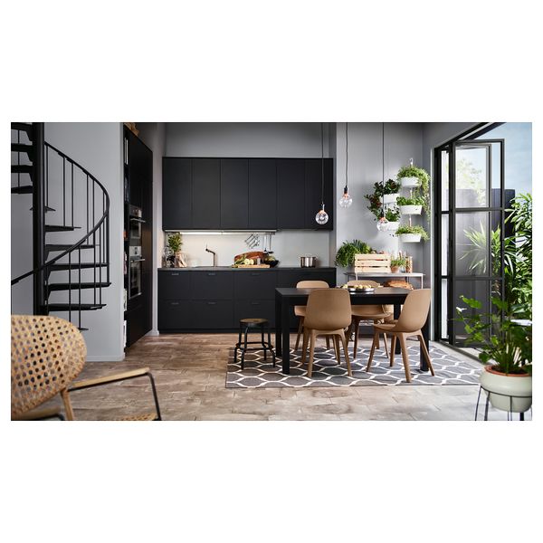 Стул ОДГЕР, коричневый - схема-чертеж с размерами