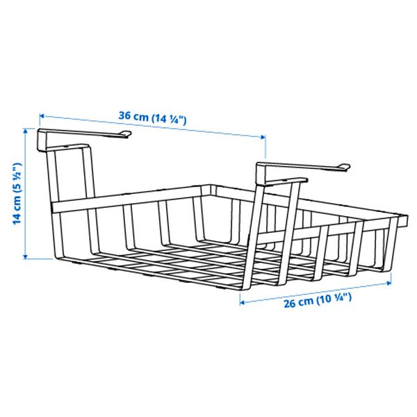 IKEA, дополнительный ракурс - схема-чертеж с размерами