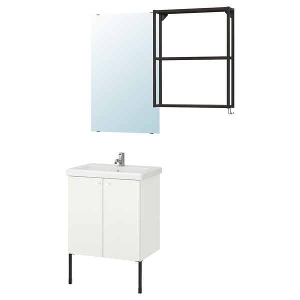 Комплект мебели для ванной,11 предмета, 64x43x87 cm IKEA TVÄLLEN ЛЕН ТВЭЛЛЕН, BEGIVENHET БЕГИВЕНХЕТ 293.375.82 - фото 1