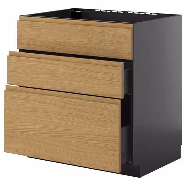 METOD / KNIVSHULT Шкаф под мойку+3фасада/2ящика - фото 1