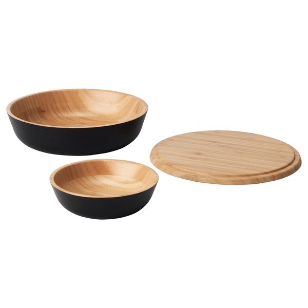 Сервировочные принадлежн, 3 предмета ОВЕРАЛЛЬТ, черный - фото 1