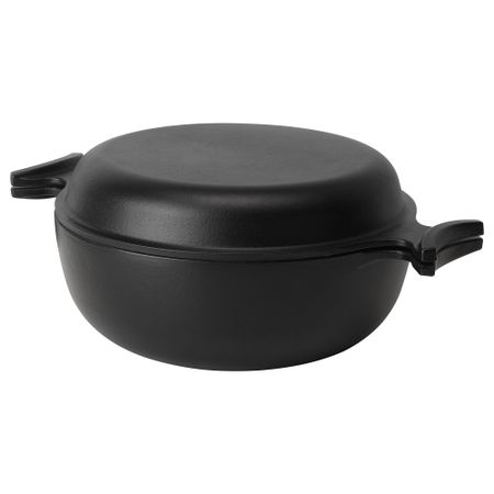 Кастрюля с крышкой ОВЕРАЛЛЬТ, черный (5 л)