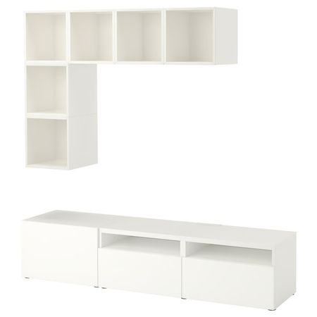 BESTÅ / EKET Комбинация для ТВ - белый 180x42x170 см