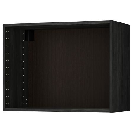 Каркас навесного шкафа, под дерево черный, 80x37x60 см IKEA METOD МЕТОД 602.055.55