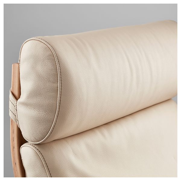 Кресло ПОЭНГ, дубовый шпон, Робуст Глосе светло-бежевый - схема-чертеж с размерами