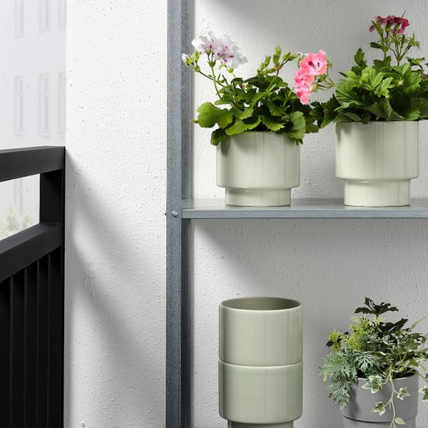 Кашпо,2 штуки, для дома, улицы светло-зеленый IKEA DRAKFRUKT ДРАКФРУКТ 905.054.25 - фото 3