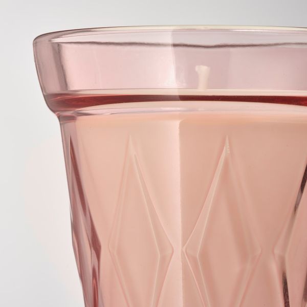 Ароматическая свеча в стакане, лесная земляника/темно-розовый 8 см IKEA VÄLDOFT ВЭЛЬДОФТ 204.423.04 - фото 4