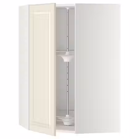 METOD Угл нвсн шкф с вращающ секц - белый/Bodbyn белый с оттенком 68x100 см