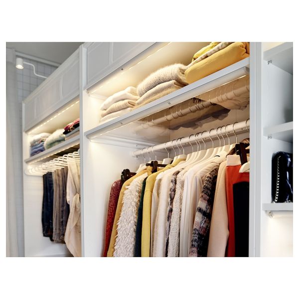 Полка стеклянная, белый 50x58 см IKEA KOMPLEMENT КОМПЛИМЕНТ 703.666.18 - фото 5