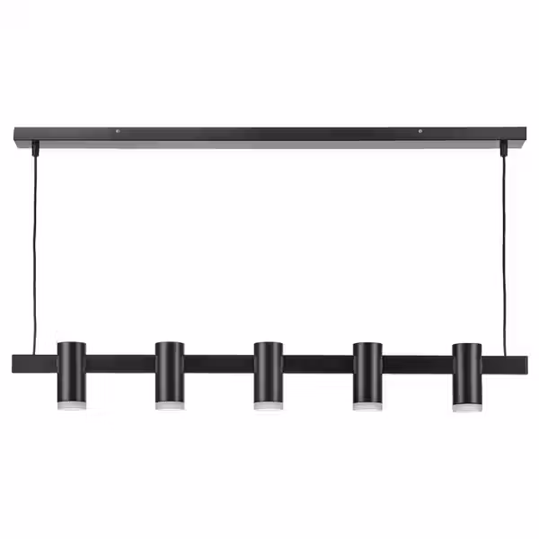 KRANSALG Подвесной светильник с 5 плафонами - чёрный 113 см - фото 1