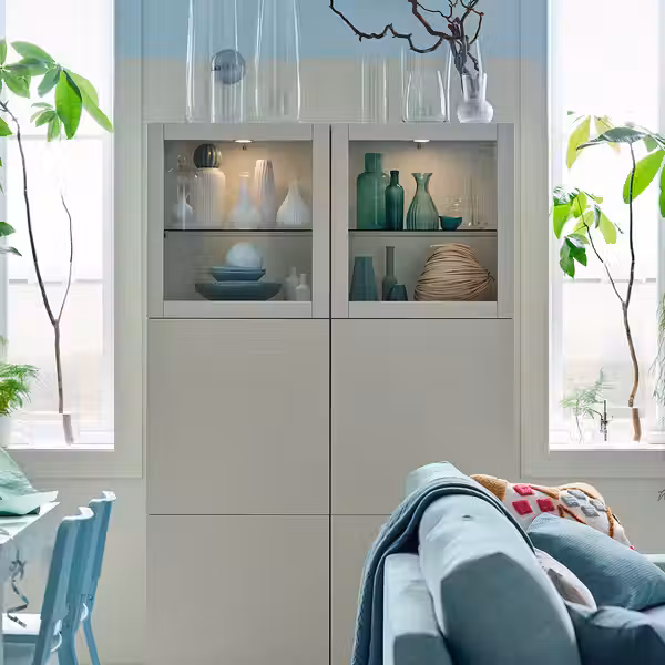 BESTÅ Комбинация д/хранения+стекл дверц - фото 6