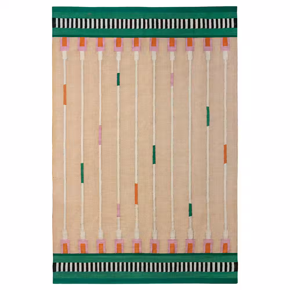 MÄVINN МЭВИНН Ковер - бежевый/зеленый 170x240 см - фото 1