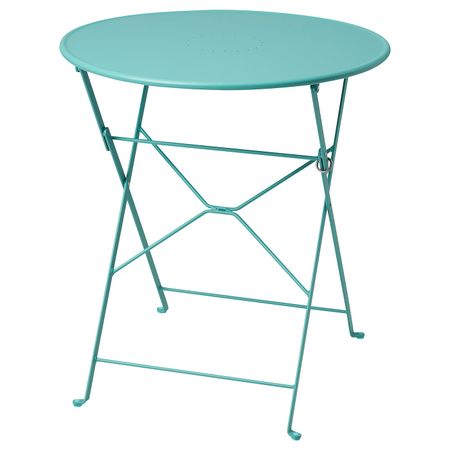 Садовый стол, складной/бирюзовый 65 см IKEA SALTHOLMEN САЛЬТХОЛЬМЕН 905.060.00