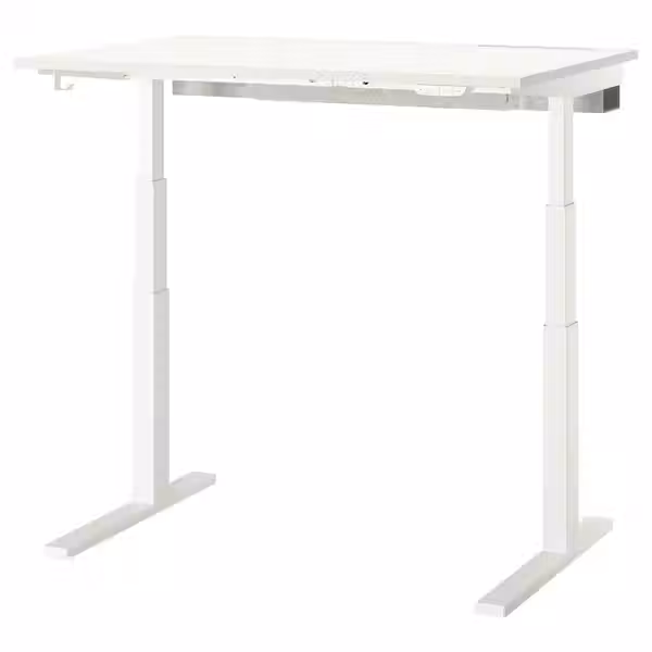 MITTZON МИТТЗОН Стол/трансф - электрический белый 120x80 см - фото 1