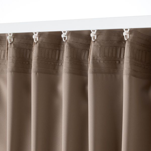 Затемняющие гардины, 2 шт., серый-коричневый 145x300 см IKEA MAJGULL МАЙГУЛЛ 704.881.20 - схема-чертеж с размерами