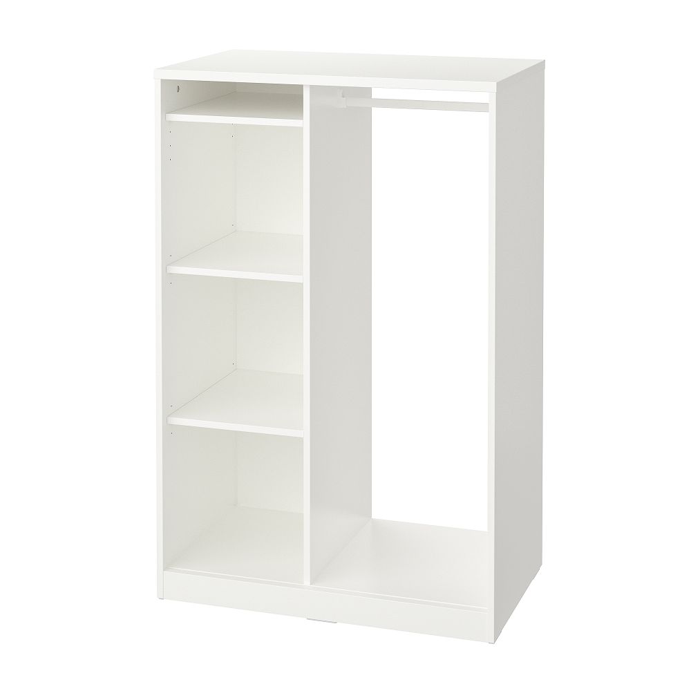 Открытый гардероб, 80x123 см, белый IKEA SYRLIG СИРЛИГVDE СЮВДЕ 704.395.73 - фото 1