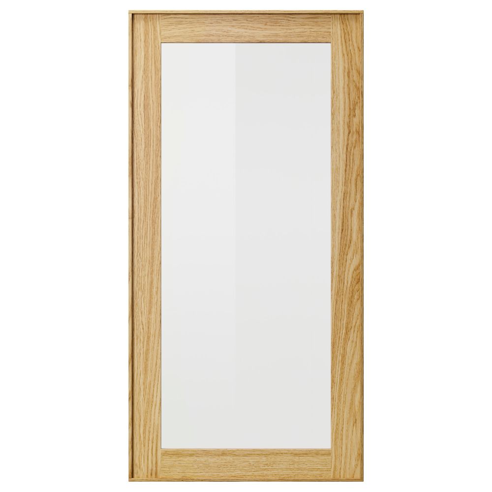 Стеклянная дверь ЭКЕСТАД, дуб - фото 1