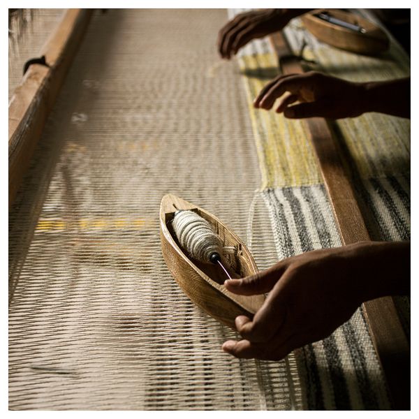 Ковер, безворсовый, серо-желтый, ручная работа, 250x350 см IKEA SJÖTÅTEL 505.830.24 - фото 9