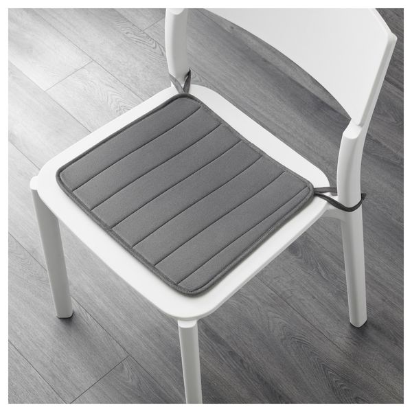 Подушка на стул ВИНТЕРГЭК, серый (32.5/34.5x31x0.7 см) - схема-чертеж с размерами