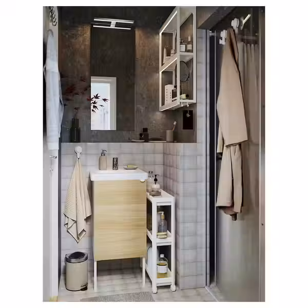 VESKEN Тележка - белый 54x18x71 см - фото 3