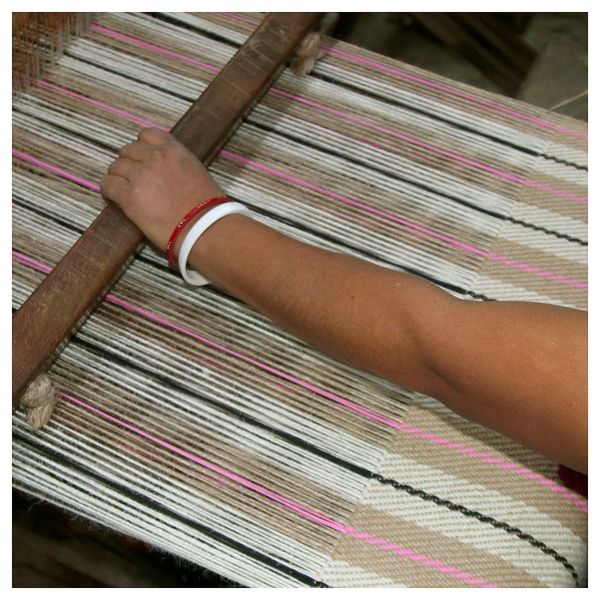 Сумка, ручная работа, в полоску неокрашенный IKEA MÄVINN 805.750.51 - схема-чертеж с размерами