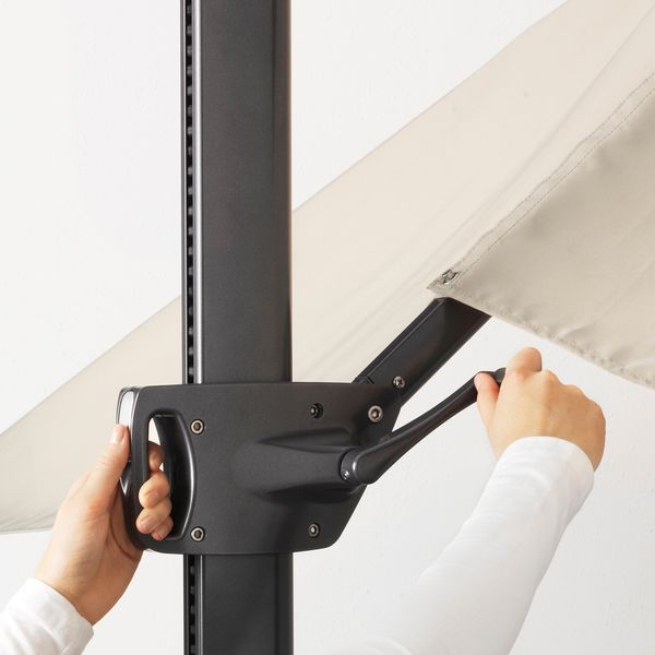 Зонт от солнца, подвесной, 330x240 см, бежевый, наклонный IKEA SEGLARÖ СЕГЛАРО 303.878.68 - фото 4