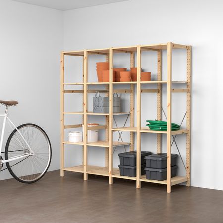 4 секции/полки, сосна 179x50x179 см IKEA IVAR ИВАР 692.513.50
