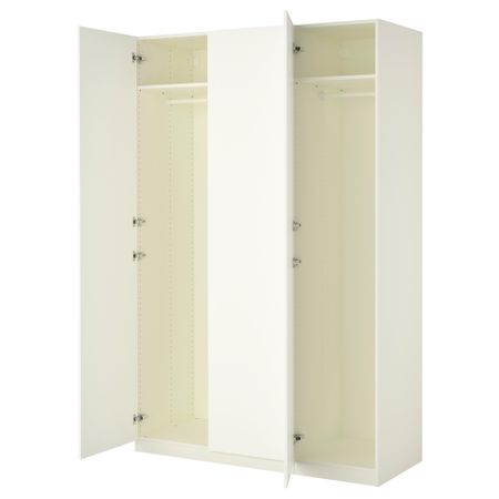 Гардероб, 150x60x236 см, белый, белый IKEA PAX ПАКС, FORSAND ФОРСАНД 594.944.67