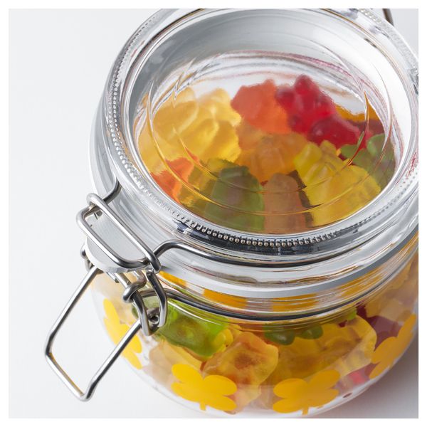 Банка с крышкой СОММАР 2019, стекло, с рисунком оранжевый (0.5 л) - фото 2