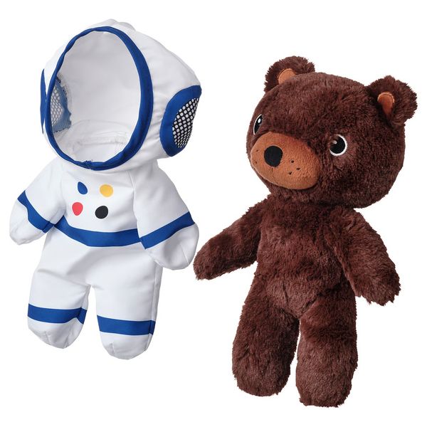 AFTONSPARV Мягкая игрушка в костюме космонавта - медведь 28 см - фото 2