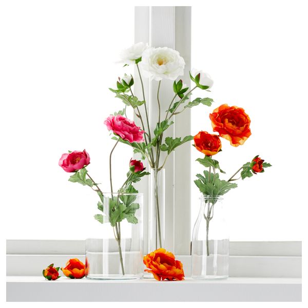 Цветок искусственный СМИККА, лютик розовый (45 см) - фото 2