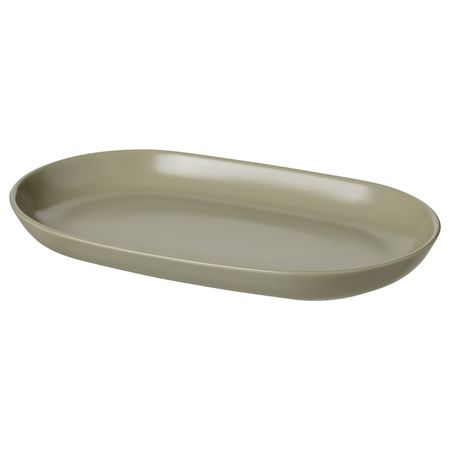 Блюдо, матовая поверхность зеленый 32x18 см IKEA FÄRGKLAR ФЭРГКЛАР 904.772.05