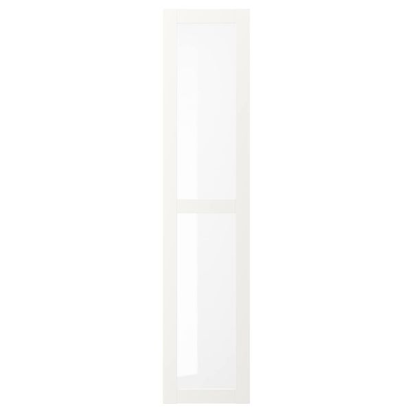 Стеклянная дверь, белый 40x180 см IKEA VÄRD ВЭРД 203.837.76 - схема-чертеж с размерами