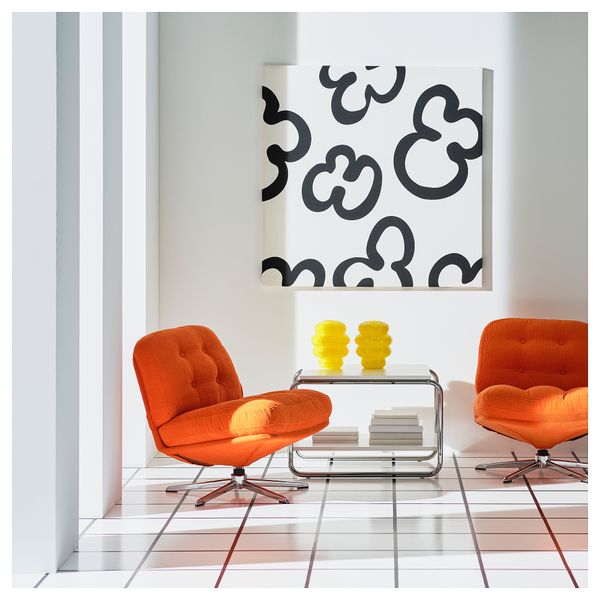 Отрез ткани, белый, черный, 150x300 см IKEA KLIPPBRÄCKA РЭККА 805.837.63 - фото 3