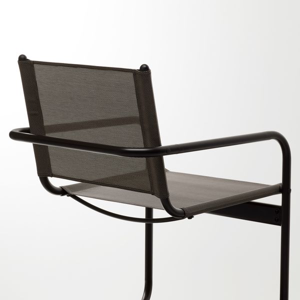 Садовое кресло, темно-серый IKEA HUSARÖ ХУСАРЭ 504.107.35 - схема-чертеж с размерами