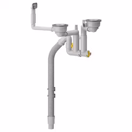 LILLVIKEN Сифон/выпуск д/двойной мойки