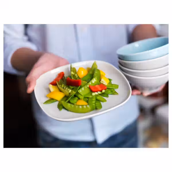 VÄRDERA Тарелка десертная - белый 18x18 см - фото 4